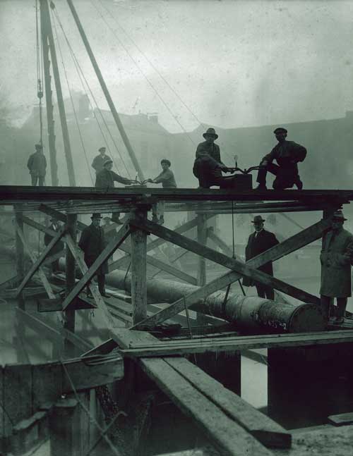 Aanleg waterleiding Rotterdam-Vlaardingen
